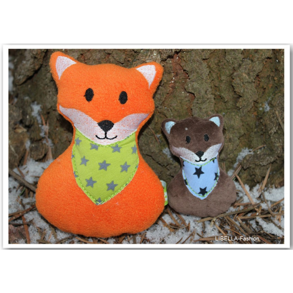 Stickdatei - Fuchs mit Halstuch ♥ ITH 13x18